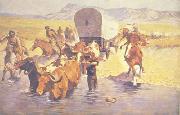 Frederick Remington The Emigrants Sweden oil painting reproduction